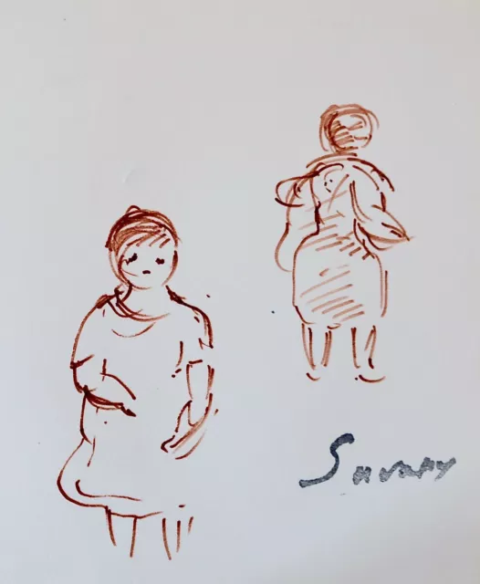 Robert savary - Dibujo Original - Fieltro - Niño