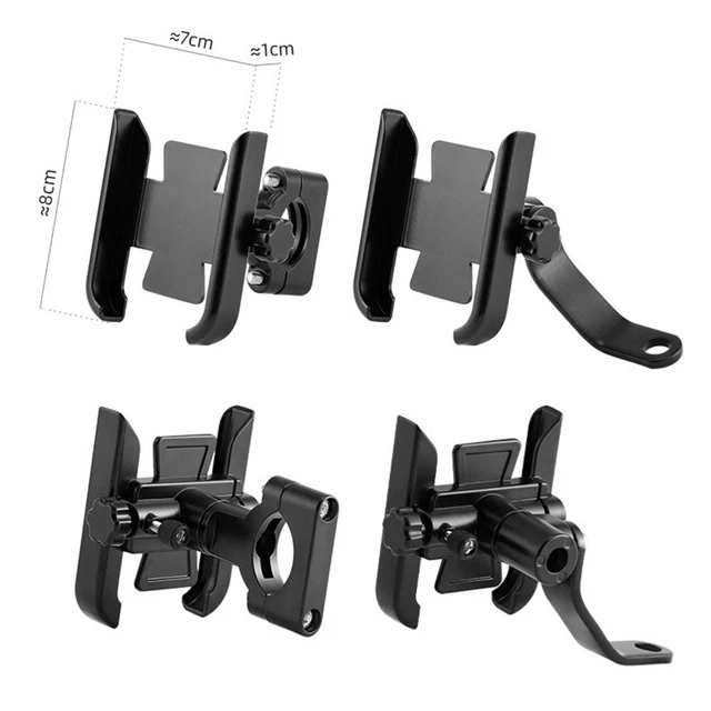 Support Téléphone Vélo/moto – Réglable, Avec Protection Solaire Et Fermeture éclair Extensible, Fixation Guidon