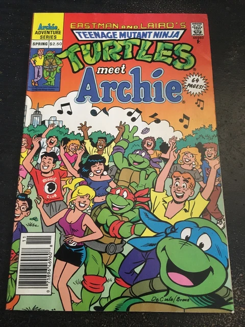 TEENAGE MUTANT NINJA Turtles Adventures Meets Archie,Awesome Condition ...