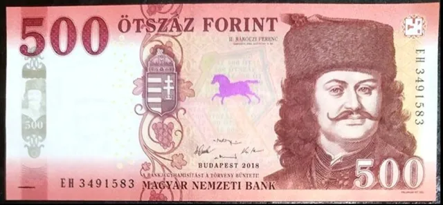 🇭🇺 Hungary, 500 Forint, 2018 (2019), P-New, redesigned UNC ***