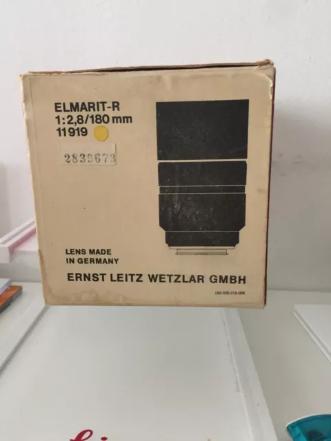 #K0016 - Leica Leer Box Leer Verpackung Empty für 11919  R 2,8/180mm