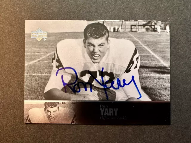 2011 Upper Deck UD College Legends Ron Yary Auto On Card USC Trojans