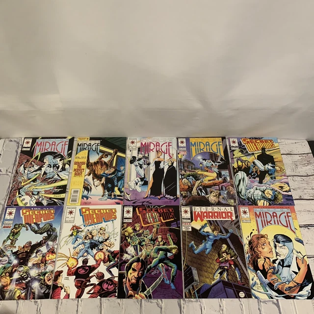 Huge Comic Book Mixed Lot of 40 + Valiant Mirage & Eternal Warrior 1A 2