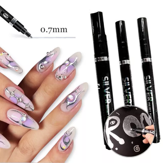 NAIL ART GEL, Mirror Chrome Liner Gel Or Color $19.95 - PicClick