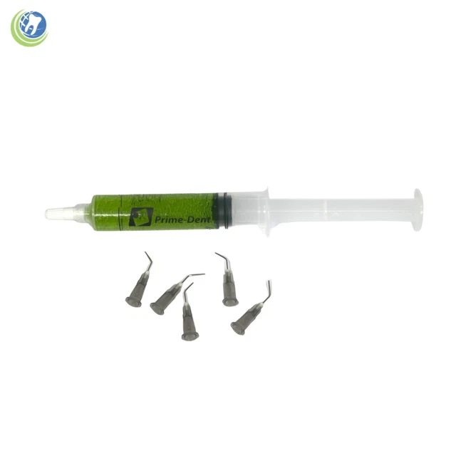 Dental 37% Dental Phosphoric Acid Etching Etchant 12gm Syringe Gel Kit - Green