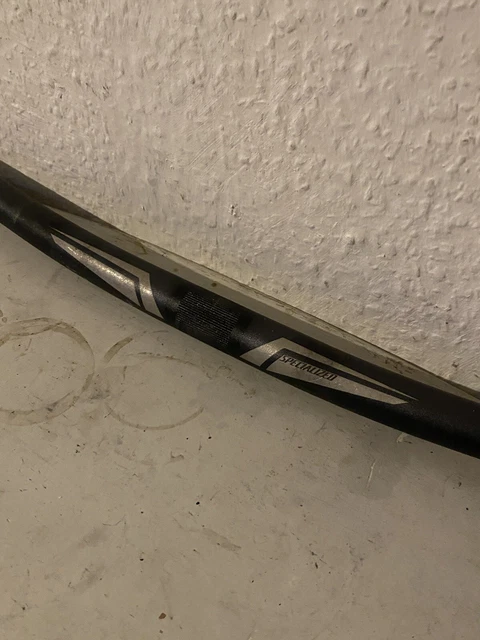 Spezialisierte Hybrid Fahrrad Lenker 660 mm breite schwarze Stangen 25,4 mm Klemme 405g XC 2