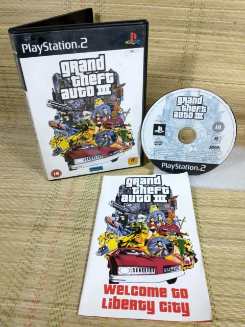 Grand Theft Auto III / GTA 3 - Sony Playstation 2 / PS2 - No Map