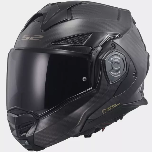 Casco Modulare in Carbonio Omologato P/J Ls2 FF901 ADVANT X CARBON