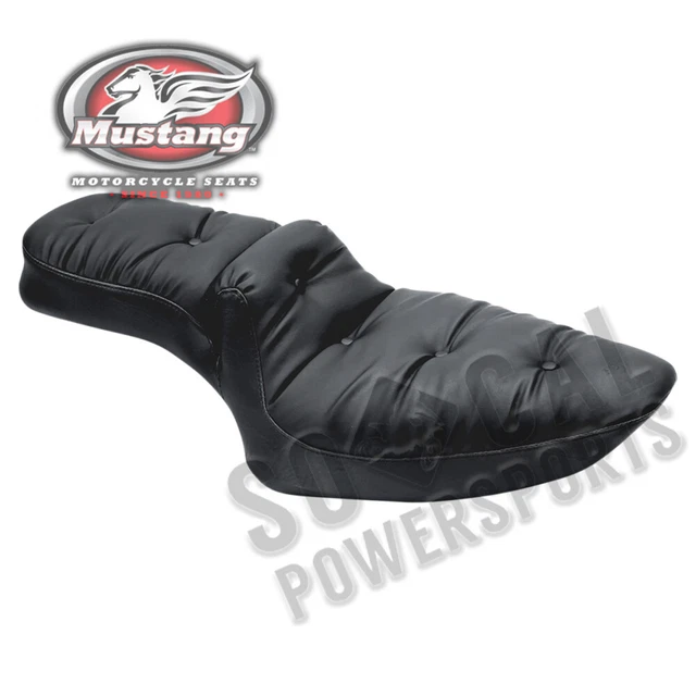 97-13 HARLEY FLHTC: Mustang 1-Piece Duke Seat - Regal 76146