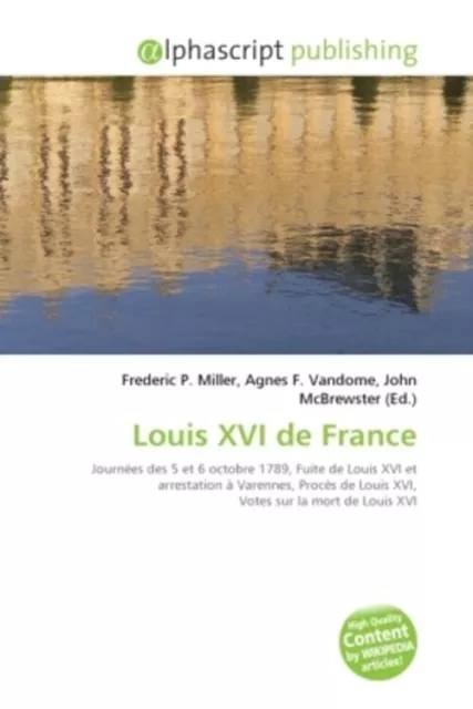 Louis XVI de France Frederic P. Miller (u. a.) Taschenbuch Französisch