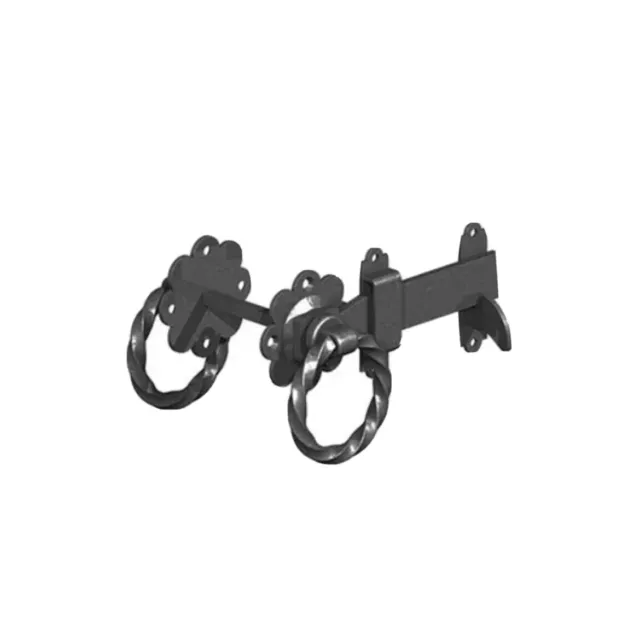 Twisted Gate Ring Latch Black Gatemate Hardware Accessories Latch And Fittings
