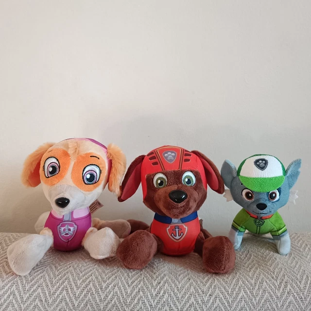 Paw Patrol Plush Toy Bundle Zuma Skye Rocky Soft £699 Picclick Uk 