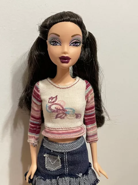 Barbie My Scene Un-Fur-Gettable Nolee Doll Raven Pigtail Hair Rare