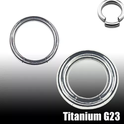 4mm Titan Smooth Segment Ring Intim Septum Brust Ohr Piercing Schmuck