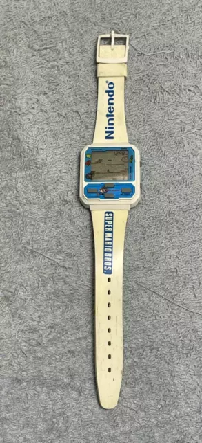 Vtg RARE 1989 Nintendo SUPER MARIO BROS Wristwatch Game Watch Nelsonic BERGER