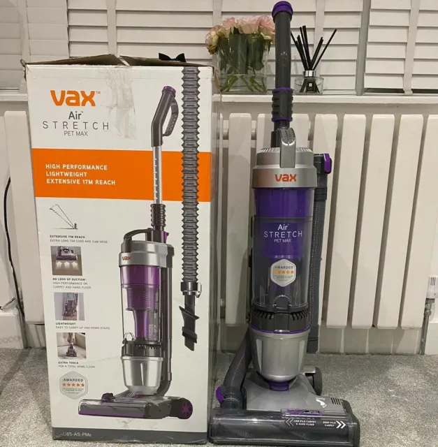 VAX AIR STRETCH PET MAX BAGLESS UPRIGHT VACUUM CLEANER MODEL U85 AS Pme HOOVERS