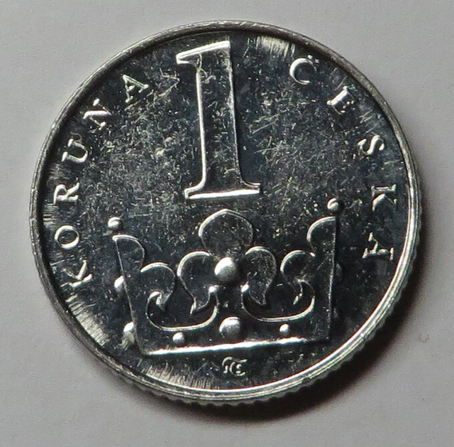 Czech Republic Koruna 1993(l) Nickel Plated Steel KM#7 UNC