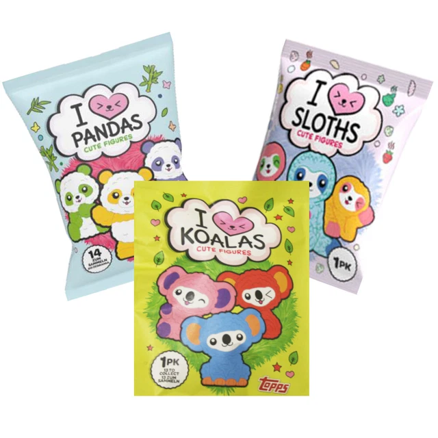 TOPPS - I Love Collectible Figures - Sloths - Koalas - Pandas £36.21