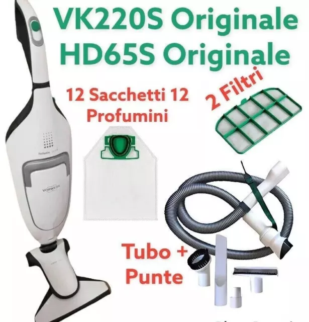 Folletto VK200 LED Sacchetti ORIGINALI Profumi 24M Garanzia + Tubo e  ACCESSORI 