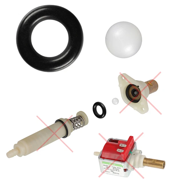 Kit Manutenzione Pompa Caff&egrave; - Guarnizione E Sfera Per Ulka EX5/EP5 | Compatibile Con Saeco, Bosch, DeLonghi