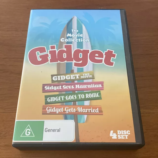 The 4 Movie Collection Gidget DVD Complete VGC Region 4 PAL Free Tracked Postage