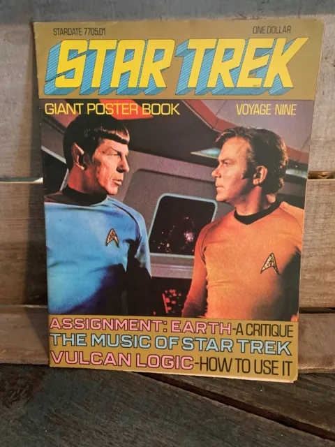 1977 Star Trek Giant Poster Book Voyage Nine Uhura Poster Vulcan Music Spock
