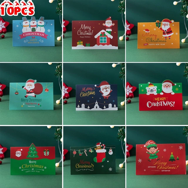 10 Christmas Cards With Envelopes Christmas Party Invitation Cards New