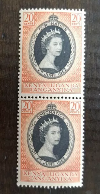 1953 Queen Elizabeth Coronation Stamps - Kenya Uganda Tanganyika - 20c MNH KUT