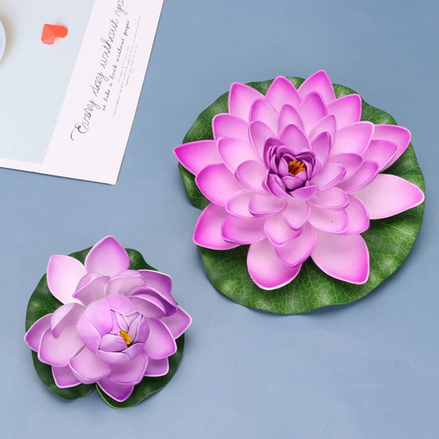 ARTIFICIAL WATER LILY Flowers for Floating Aquarium Plants £11.58