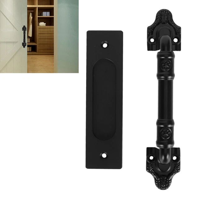 Sliding Barn Door Handle Double Sided Barn Door Pull Handle Black
