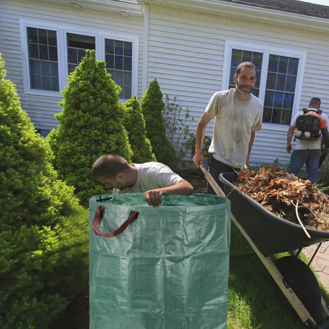 Bolsa de jardín compost extremadamente duradera bolsa de hojas 272L plegable bolsa de residuos XXL