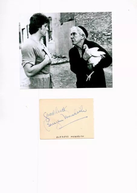 Burgess Meredith Signature in Mount Rocky Sylvester Stallone Carl Weathers