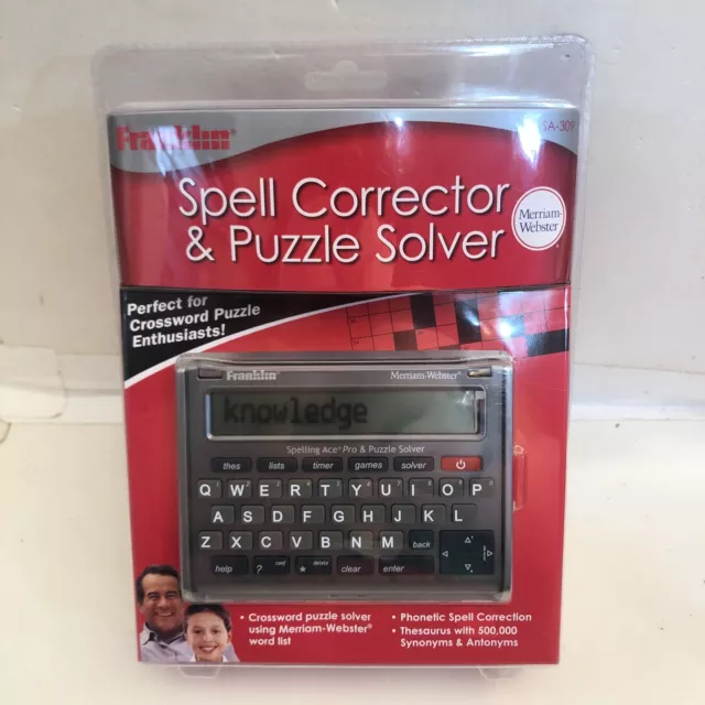 Merriam Webster Franklin Spell Corrector & Puzzle Solver SA-309