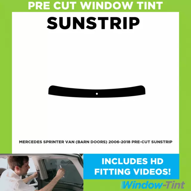 Pre Cut Sunstrip - For Mercedes Sprinter Van 2006-2018 - Window Tint