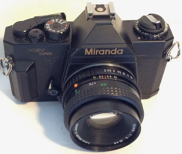 Cámara fotográfica Miranda MS-1 Super SLR 35 mm con lente de 50 mm f/2