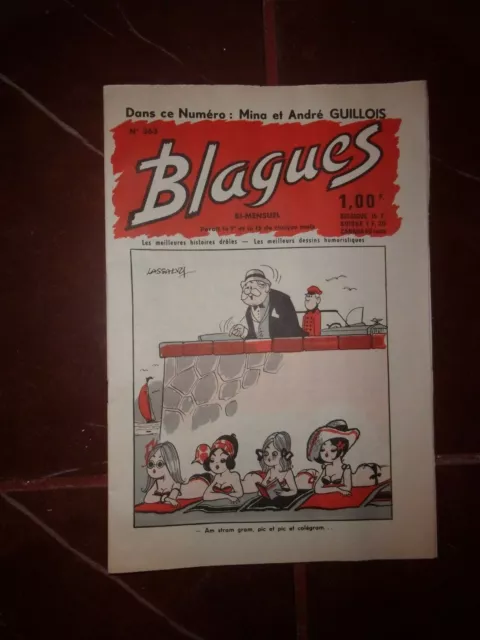 1969 Lot de 5 Revues humoristiques BLAGUES N°363, 365 à 367 FRANC-RIRE N°276