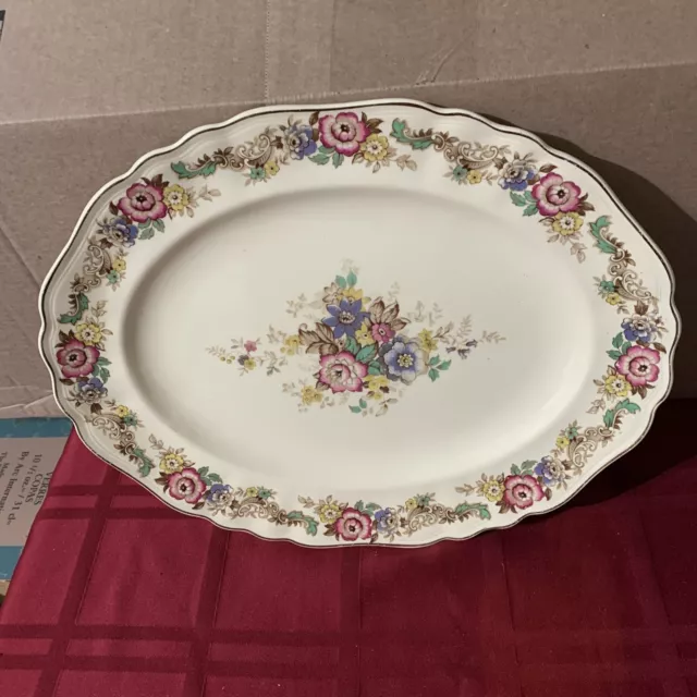 Vintage J & G Meakin Sunshine 14" Oval Serving Platter England