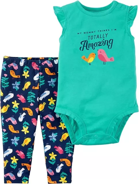 Carter's   Baby Girl's 2PC Amazing Bodysuit and Pants Set  Orig.$24.00  6 Months