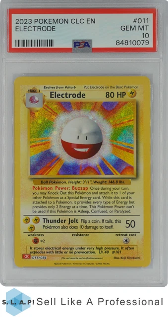 2023 POKEMON CLC CLASSIC CHARIZARD & HO-OH ex DECK 011 ÉLECTRODE PSA 10 ...