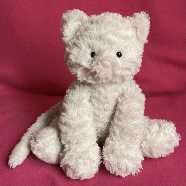 JELLYCAT FUDDLEWUDDLE KITTY White Kitten Cat Soft Plush Toy 8 ...