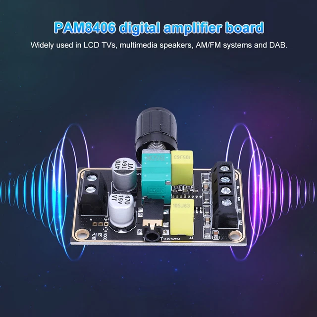 Carte Amplificateur Audio Stéréo Bluetooth 5.0 - 50W+50W - Contrôle Graves/aigus - Module DIY HIFI