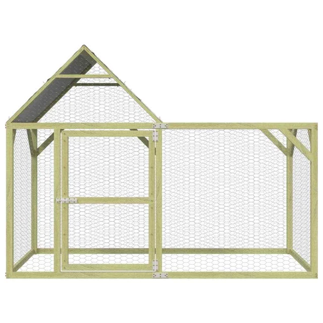 Poulailler 200x100x150 cm Bois de pin massif imprégné 3