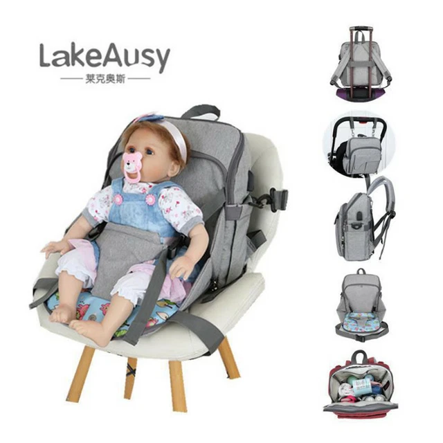 Large Capacity Diaper Bags Waterproof Mummy Maternity USB Nappy Travel Backpack