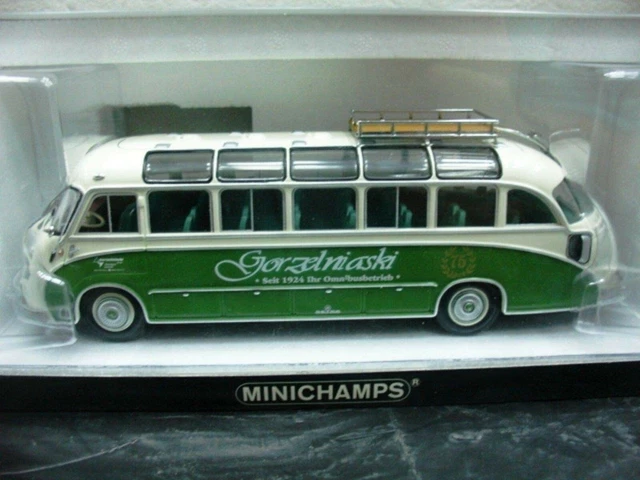 Schuco Setra S6 450034800 Setra S6 - Modèle de Voiture Miniature de Bus - Échelle 1:18 - Édition limitée 750 - Beige/Vert