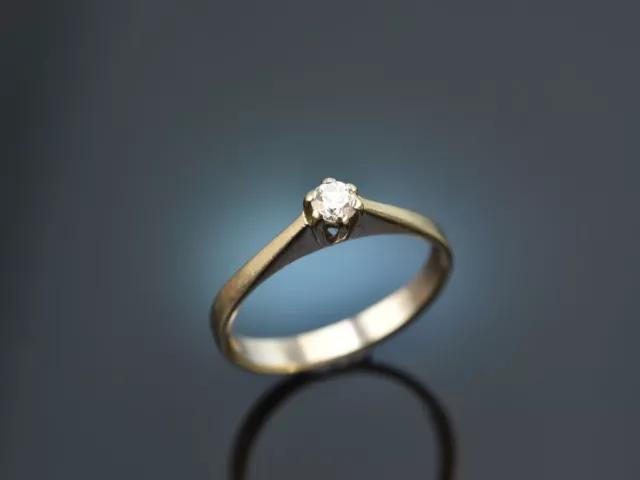 Klassischer Brillant Solitär Verlobungs Ring Aus Weiss Gold 585 Engagement Ring