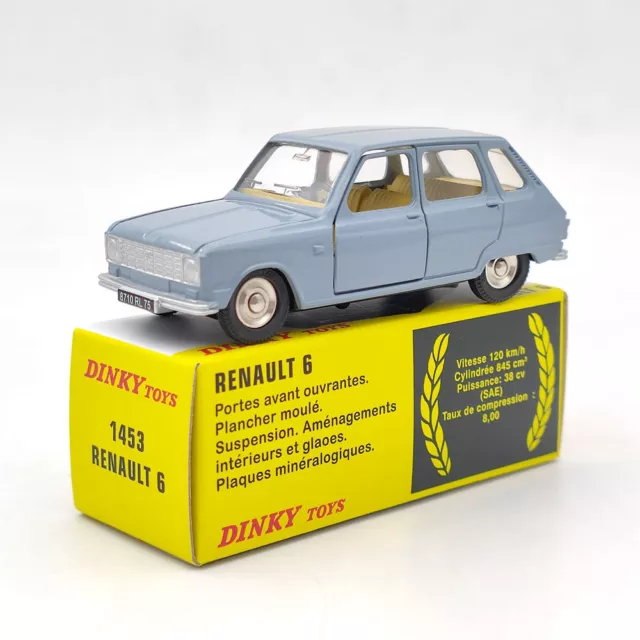 Atlas 1/43 Dinky toys ref 1453 Renault 6 / R6 phase II Diecast Models