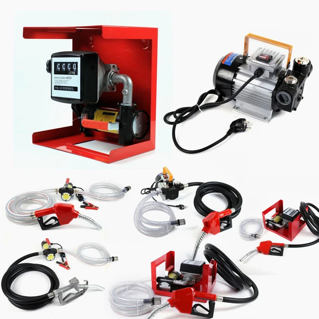 Pompe à Gasoil / Fioul Auto-amorçante 60L/min, 550W, 230V - Neuf Avec Kit Accessoires