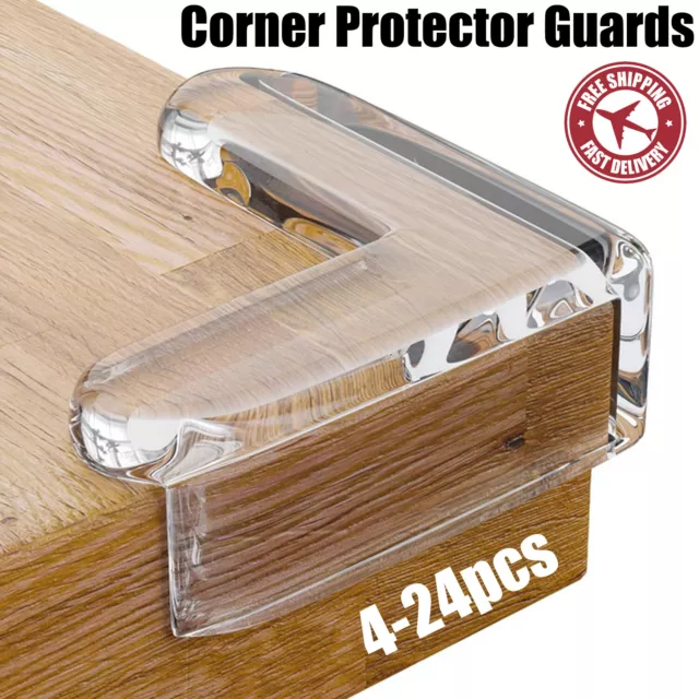 Safety Desk Table Edge Cushion Cover Protector Corner Guard For Baby Kids 4-24pc