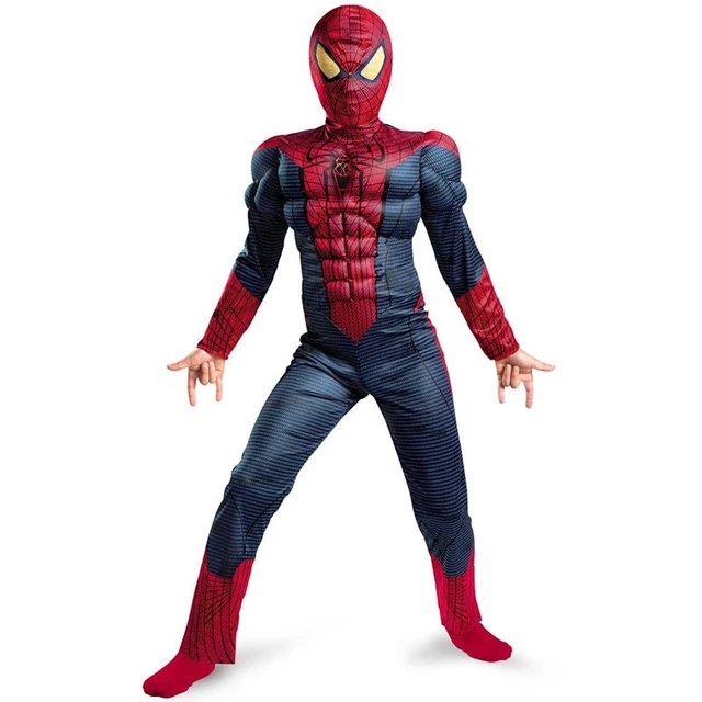 SPIDERMAN COSTUME CARNEVALE Bambino Maschera imbottito vestito EUR 22,90 - PicClick  IT