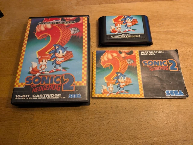 SONIC THE HEDGEHOG 2 Sega Mega Drive komplett MD PAL CIB EUR 19,90 ...